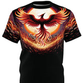 Phoenix Rising Unisex Cut & Sew Tee (AOP) - Subtle Blue M